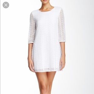 Diane Von Furstenberg Martina White Lace Dress
